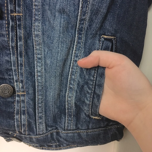 Stonewashed Blue Denim Jacket Button-up & Pockets - Picture 7 of 7